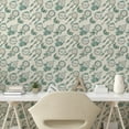 thumbnail image 2 of Ambesonne Dreamcatchers Peel & Stick Wallpaper for Home, Ethnic Boho Neutral, 13"x72", Pale Teal and Peacock Green, 2 of 5
