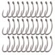 thumbnail image 1 of 30Pcs 6 # / 8 # / 10 # Ganchos de curva PEFT Anzuelos de púas Carpa Ganchos de pesca Aparejos de pes Abanopi Anzuelos de pesca, 1 of 7