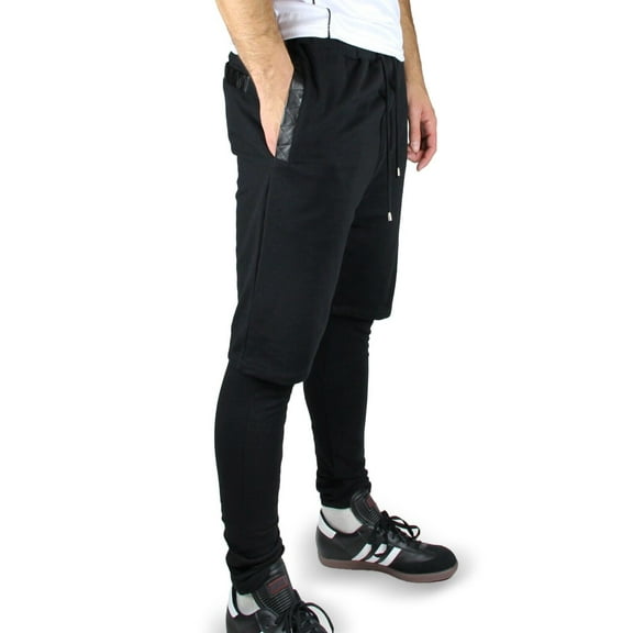 Blue Ocean Mens Stylish French Terry Layered Pants (bp-77)