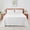 White, variant on HOMTEC 100% Cotton Flat Sheet 2-Pack, Crisp Soft Percale Cotton Top Sheet for Massage Table, Hospital, Dorm (Twin / Twin XL, Light Blue)