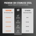 thumbnail image 3 of VEVOR Chimney Cap, 6 inch, 304 Stainless Steel Round Roof Rain Cap, 11.81-inch Increased Caps, All Weather & Reinforced Screws & Easy Installation, for Perfect Insulation Vent Cover Outside, Silver, 3 of 9