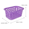 thumbnail image 2 of CNKOO Basket Organizing Handles Storage Shopping Baskets Double Sundries Plastic Vegetable Containers Bathroom Garden, 2 of 7