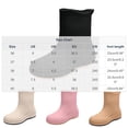 thumbnail image 3 of Women Mid Calf Waterproof Rain Boots, Matte Rubber Slip On Chunky Sole Mud Boots for Outdoor Rainy Days Brown 40, 3 of 8