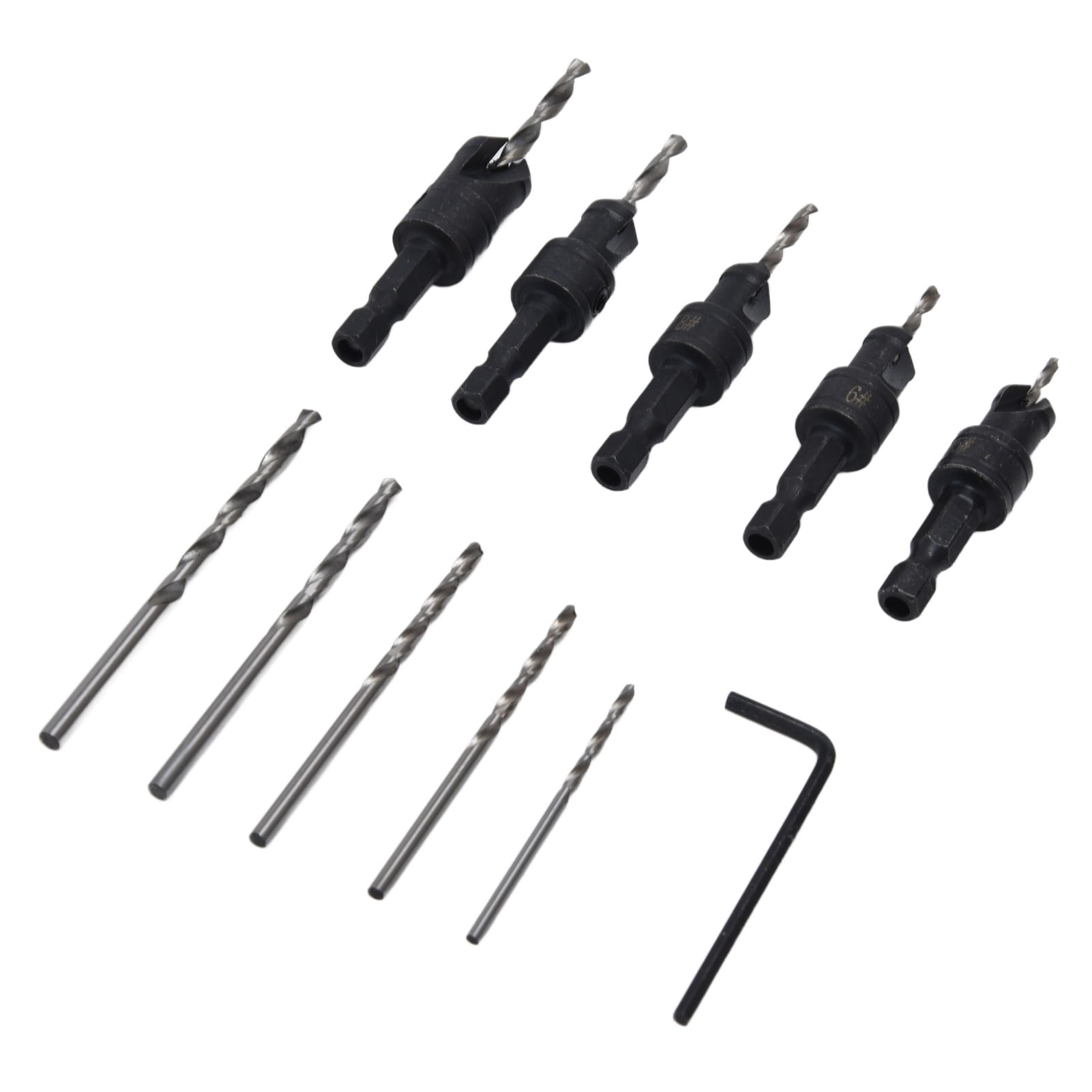Juego De Brocas Avellanadas De Acero Alto Con 1 Llave Hexago