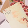 thumbnail image 6 of WORGEOUS  80 Sheets Plum Blossom Stationery Pastel Paper Ream Vinyl Sticker Retro Decor Writing, 6 of 8