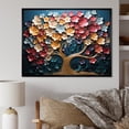 thumbnail image 2 of Designart "Orchid Haven Colorful Golden Branches IV" Oversized Landscapes Framed Wall Art - Country Colorful Tree Living Room Framed Canvas Art, 2 of 7