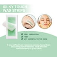 thumbnail image 3 of 2pcs Silky Touch Wax Strips, Mild Non-Irritating Moisturizing Refreshing Clean Face Lip Hair Removal Wax, 3 of 4