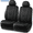Black Front Seat, variant on Skechers Sport Leather Car Seat Cover – Front Seat Premium Comfort, Breathable Design, Universal Fit for Cars, SUVs, and Trucks - Black