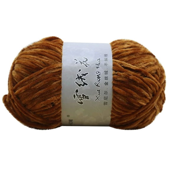 Velvet Chenille Chunky Yarn (100 gr 198 yds) Mohair Yarn for Crocheting Super Bulky Soft Thick wool Yarn Crochet and Knitting Yarn Perfect for Arm Knit Blanket Cushion Bed Sofa Home Decor