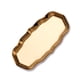 thumbnail image 5 of Matsuzay Bandeja de cosméticos, collar, placa de exhibición de joyería, organizador de pasteles de frutas, espejo, chapado de Metal pulido, Oro 2Conjunto, 5 of 6