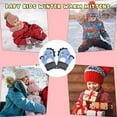 thumbnail image 5 of Manoplas para niños pequeños con cordón, guantes de nieve con forro de lana cálidos tejidos con dibujos animados para invierno 888, 5 of 5