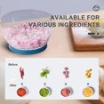 thumbnail image 5 of Manual Food Chopper, Manual Fruit and Vegetable Chopper with 3 Stainless Steel Blades, Mini Blender with Rope for Vegetables, Meats, Nuts, Onions (Blue), 5 of 5
