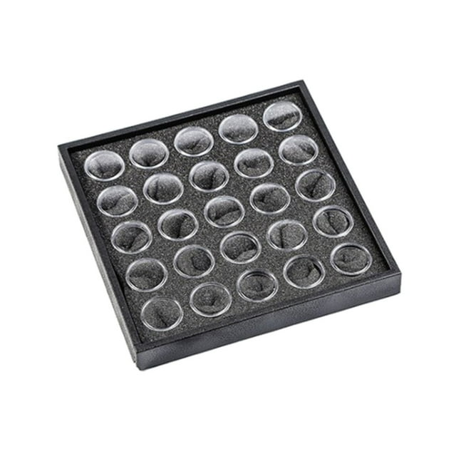 1Pc 25 Grids Manicure Rhinestones Diamond Beads Storage Case DIY Glitter Nail Art Jewelry Display Box Organizer