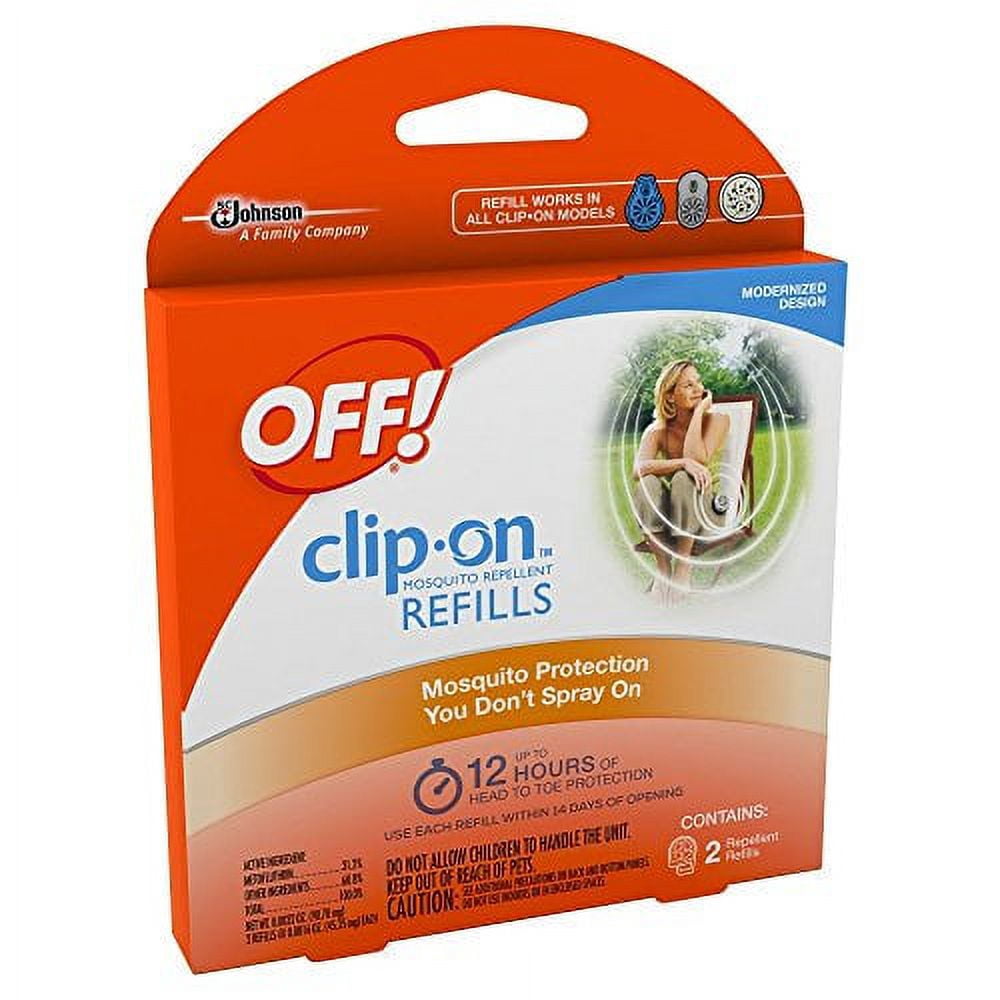 OFF! Clip-On Mosquito Repellent Refills - 2 Refill Discs For OFF! Clip-On Devices (Up To 12 Hours Each)