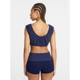 thumbnail image 3 of No Boundaries Bralette and Foldover Shorts Sleep Set, 2-Piece, Women's XS-XXL, 3 of 5