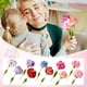 thumbnail image 4 of Xiao Hua Claveles artificiales para el Día de la Madre, flores preservadas, eternas, azules, hechos a mano, para mujeres y niñas, ramos de flores artificiales para siempre, regalos para mamá (rosa), 4 of 4