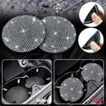 thumbnail image 4 of czcpp-Steering Wheel Cover for Women Bling Crystal Diamond Sparkling Car Accessories Fit for KIA Cover Rhinestone Decals Steering Wheel Cover Universal Fit 15 Inch (White, for KIA 7 pcs), 4 of 4