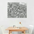 thumbnail image 2 of Orinice Doodle Fine Art Aesthetic Poster & Print Wall Painting for Classroom Kitchen Office Farmhouse Bathroom Room Decor Pictures Wall Art Painting Ready to Hang Canvas Living Room Bedroom, 2 of 6