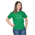 thumbnail image 4 of Cute Christmas Merry and Bright Women's Graphic T Shirt Tees Brisco Brands X, 4 of 6