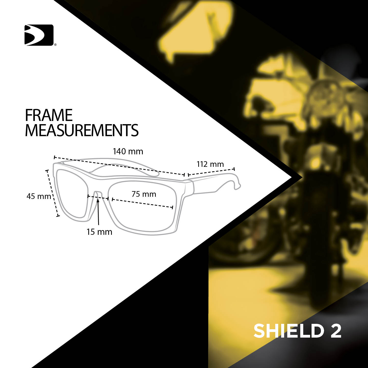 Shield II Sunglass, Black Frame, Amber Lens - image 4 of 8
