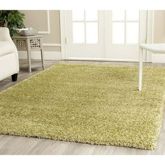 Kingfisher Lane Green Shag Rug - 8' x 10'