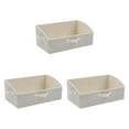 thumbnail image 2 of 3 piezas de contenedores de almacenamiento de ropa plegables, organizadores de armario con asas, cajas de almacenamiento de ropa portátiles grandes Beige, 2 of 8