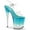 Clear PVC/Teal/Clear, variant on Women's Pleaser Stardust 808T Ankle-Strap Sandal