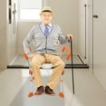thumbnail image 5 of Shower Chair, Height Adjustable Shower Chair with Backrest, Armrests, Bath Chair for Seniors, Pregnant Women, Disabled People , 5 of 20