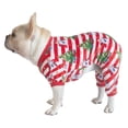 thumbnail image 3 of Pijama para perro CuteBone Holiday Fleece Mono de invierno, 3 of 7