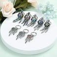 thumbnail image 6 of Cremation Jewelry Dream Catcher Urn Key chain for Ashes for Women Men Memorial Angel Wing Human Pet Ashes Pendant for Family/dad/mom/sister/grandparents, 6 of 7