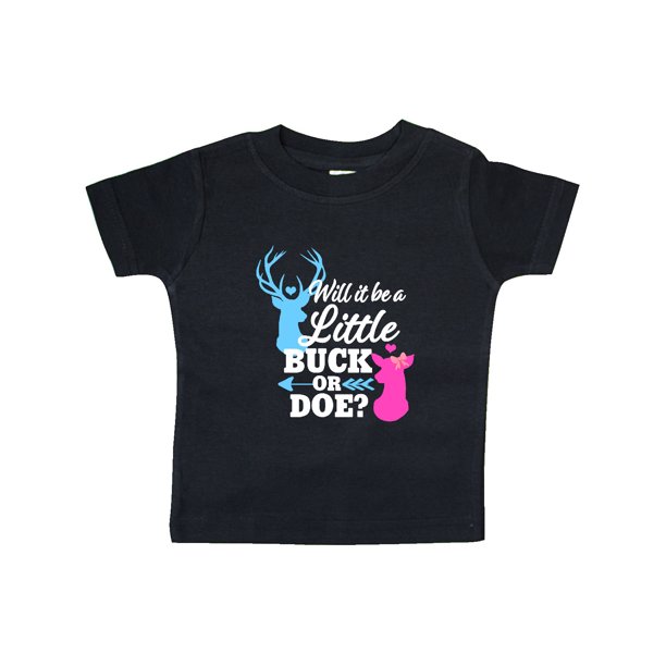 Inktastic Gender Reveal Will It Be A Little Buck Or Doe Gift Baby Girl T Shirt Walmart Com