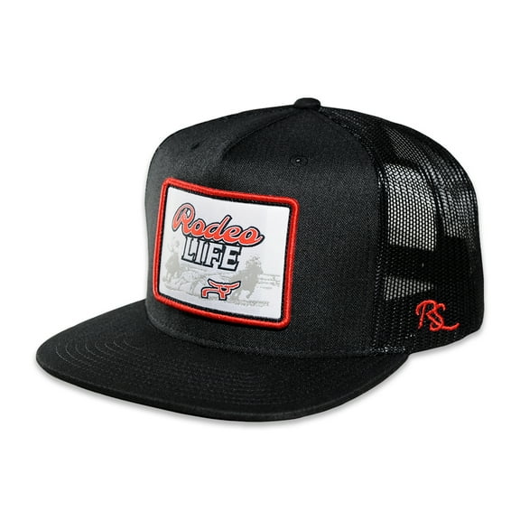 RopeSmart Rodeo Life Patch Black Trucker Cap