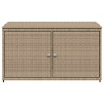 thumbnail image 5 of vidaXL Garden Storage Cabinet Beige 110x55x60.5 cm Poly Rattan, 5 of 5