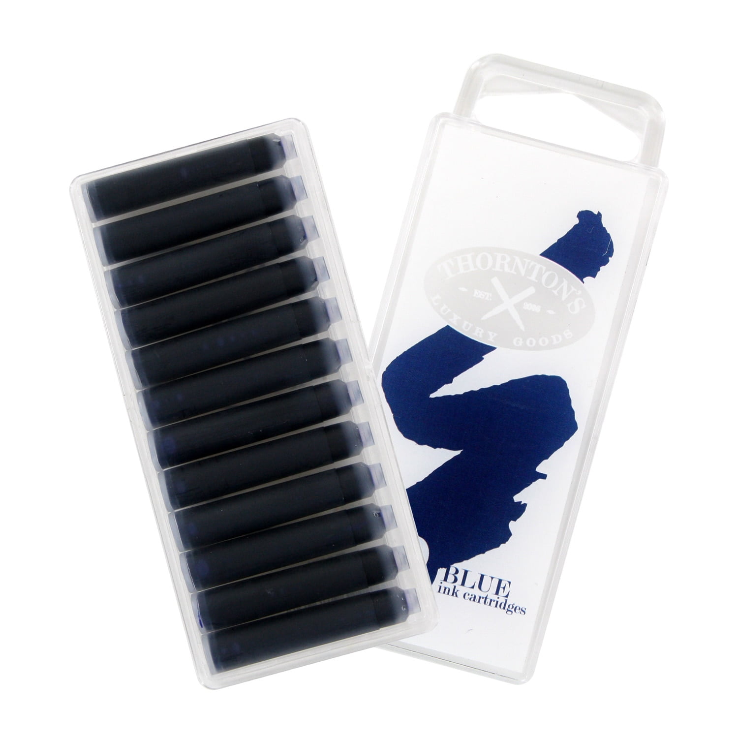 (5 pack) Thornton's Luxury Goods Thornton's Short Standard International Fountain Pen Ink Cartridges (Pack of 12)
