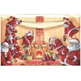 thumbnail image 1 of EREHome Set de 4 Sets de Table Père Noël de Noël avec Support 12x18 Pouces, 1 of 5