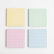Aixiny 3x3 Multicolor Sticky Notes - 4 Pads, 60 Sheets, Strong Adhesive