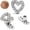 Silver, variant on 2Pcs 14G Cubic Zirconia Dermal Anchor Tops and Base Titanium Steel Heart Diamond Microdermals Body Piercings for Women Studs Punk Personalized Jewelry Gifts Silver