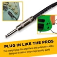 thumbnail image 2 of Cable de instrumentos GLS Audio de 1/4 pulgadas TS a 1/4 pulgadas de 3 m, 2 of 9