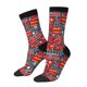 thumbnail image 1 of Balery Fire Sign Calcetas Largas con Estampado para Hombre y Mujer – Suaves y Transpirables, Talla Única (US 5-11), 1 of 6