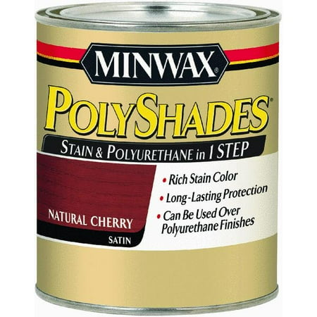 minwax polyurethane stain polyshades walmart finish satin cherry