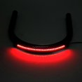 thumbnail image 4 of 210MM Motorcycle Rear Seat Frame Loop Hoop Bracket with LED Light DIY Accessory Black Curved, 4 of 5