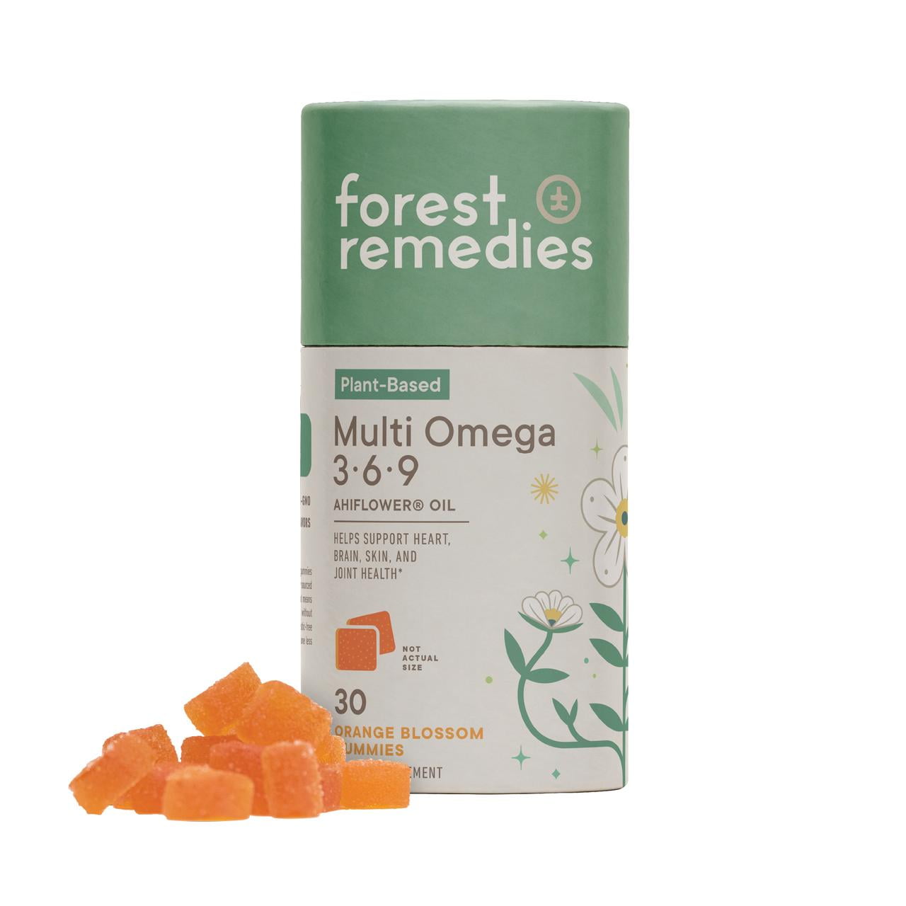 Forest Remedies Vegan Omega 369 Ahiflower Oil Gummies, 60 count