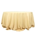thumbnail image 6 of Efavormart 132" Champagne Polyester Round Tablecloth, 6 of 10