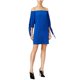 thumbnail image 2 of Vestido recto bar III con hombros descubiertos para mujer azul mediano, 2 of 2
