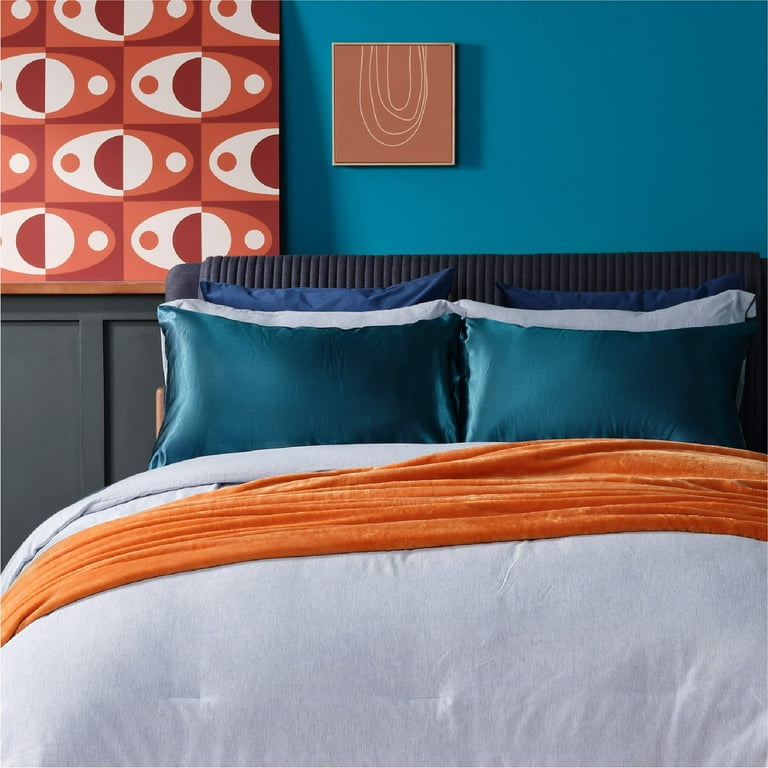 Pillowcases Standard Size Set of 2 Blue Standard Pillow Cases 2