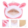 thumbnail image 3 of Casa cálida de felpa para escondite de hámster, cama para Chinchillas, ratones, conejos, casa para dormir, 3 of 5