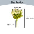 thumbnail image 3 of XJGHHSY 21 Heads Fake Roses Artificial Flowers for Outdoors Spring Valentines Day Decor,3 Bouquet UV Resistant Fake Flower Bouquet Faux Silk Roses for Home Wedding Cemetery Summer Decor,Yellow, 3 of 7