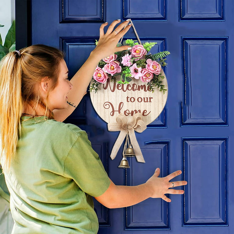 JDEFEG Artificial & Flowers Welcome Door Welcome Listing Indoor