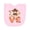 AD-Pink, variant on Inktastic Faux Crochet Cute Highland Cow Newborn Bib