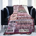 thumbnail image 2 of LHSHID Bonus Daughter Christmas Blanket Gifts Bonus Daughter Throw Blankets Stepdaughter Gifts from Stepmom Thanksgiving Gifts for Step Daughter Blanket 60x80in, 2 of 6